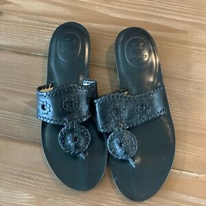 Jack Rogers Black Sandals